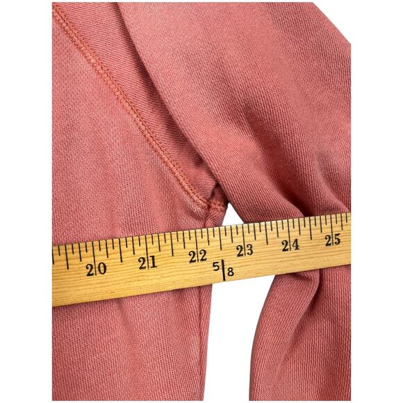 Aerie Pullover Hoodie XS Tall Peach Raglan Sleeve Fleece Sweatshirt - Picture 8 of 8